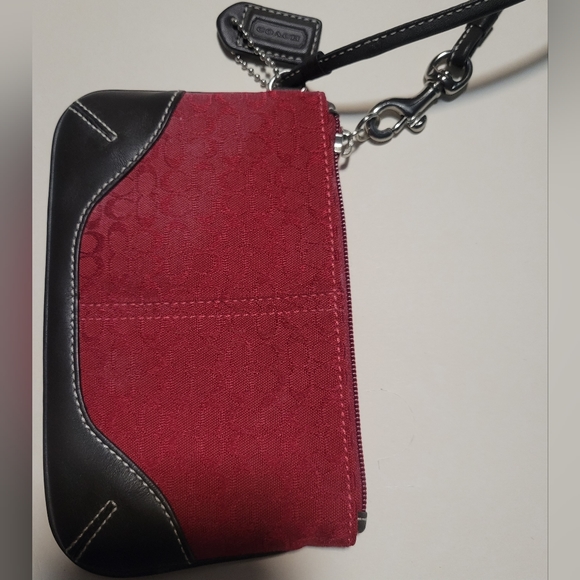 Red Coach Wristlet - Picture 2 of 4